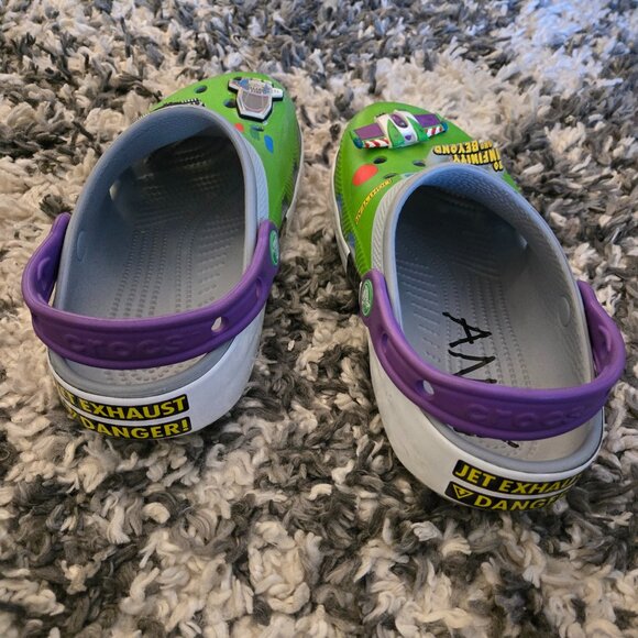 🚀 EUC Crocs Disney/Pixar Buzz Lightyear Clogs - Kids Size 3 (J3) - Picture 2 of 4